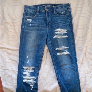 American Eagle Distressed Skinnies